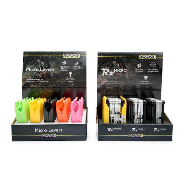 Micro Levers - 25 Pair 5 Color Display